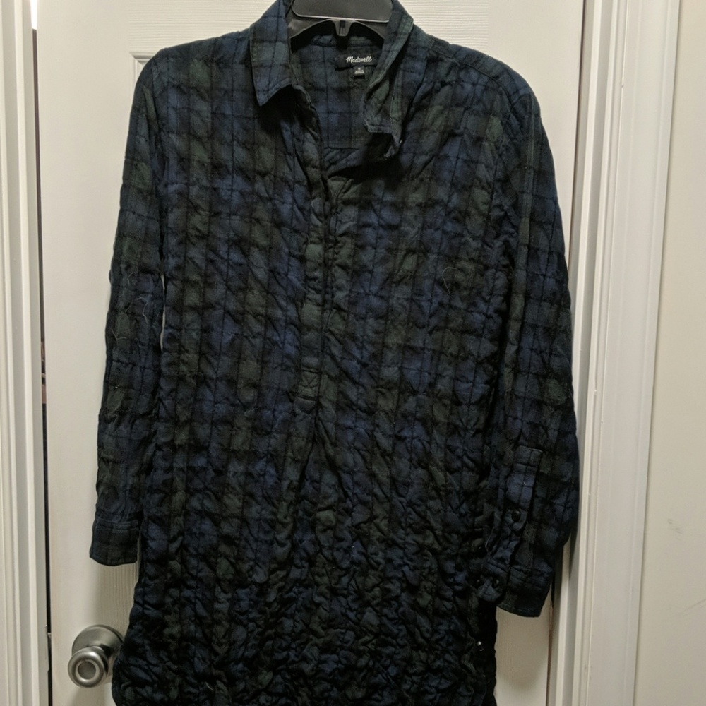 Madewell flannel dress